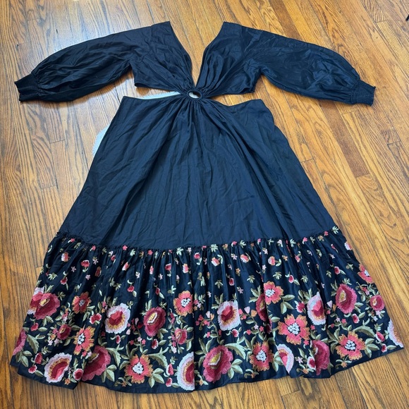 Geisha Designs Anthropologie Karolina Cut-Out Embroidered Maxi Dress Sz 22W - Picture 2 of 15